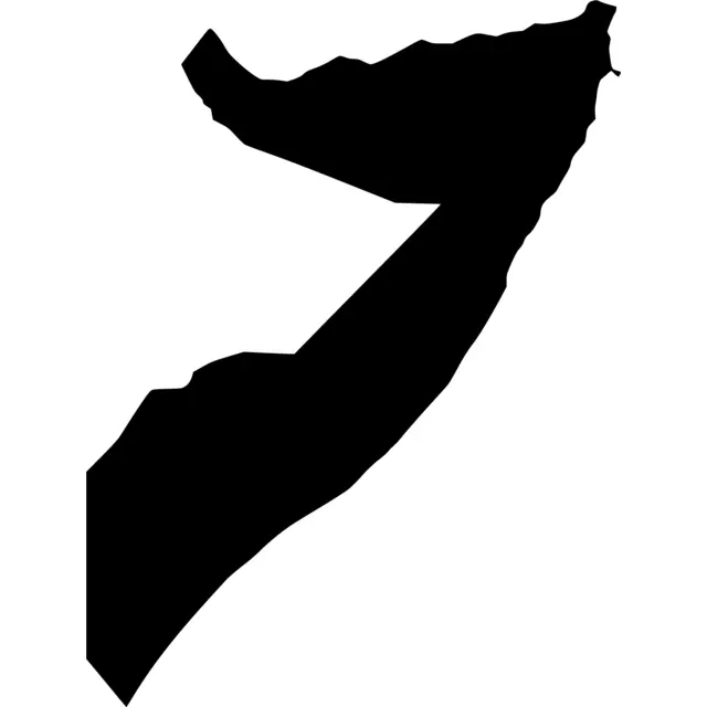 Somalia Map Silhouette