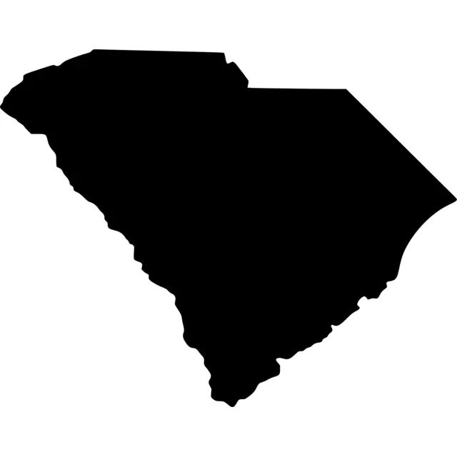 South Carolina Map Silhouette