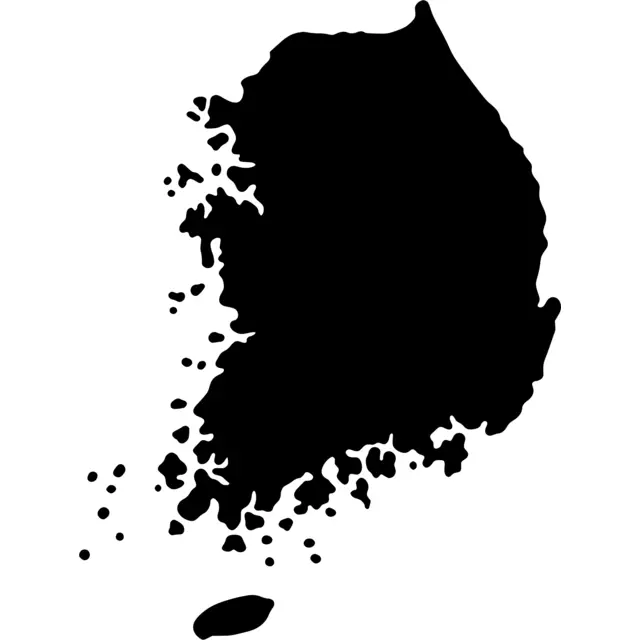 South Korea Silhouette