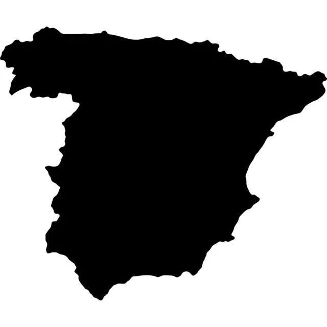 Spain Map Silhouette