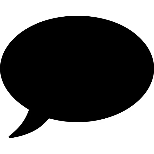Speech Bubble Silhouette