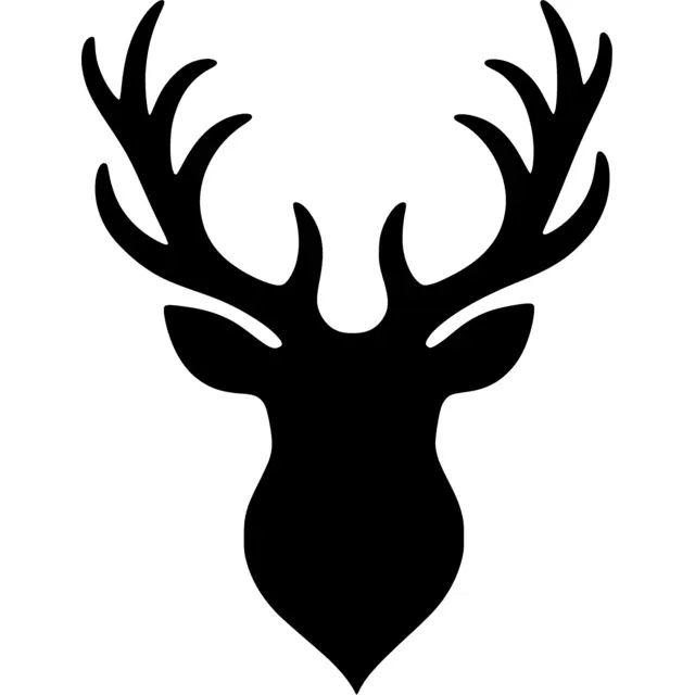 Stag Head Silhouette