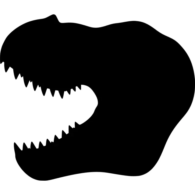 T Rex Head Silhouette