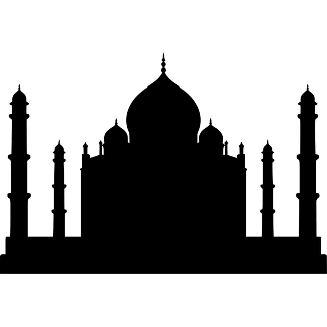 Taj Mahal Silhouette