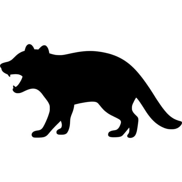 Tasmanian Devil Silhouette