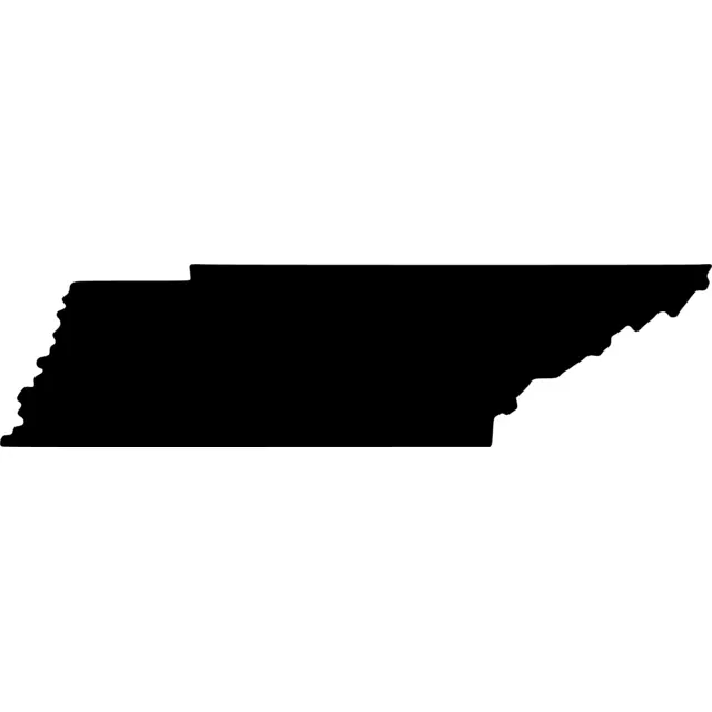 Tennessee Map Silhouette