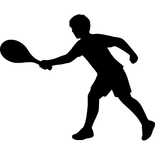 Tennis Player Silhouette