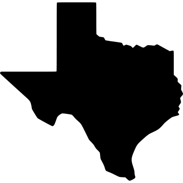 Texas Map Silhouette