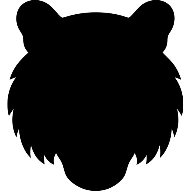 Tiger Head Silhouette