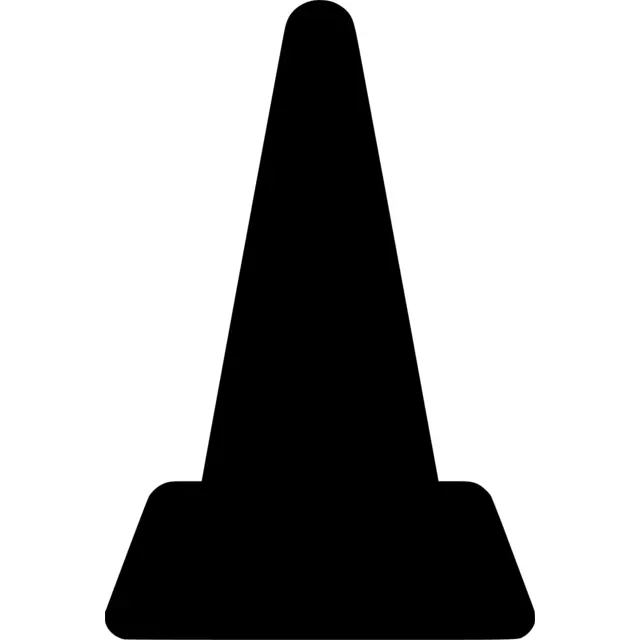 Traffic Cone Silhouette