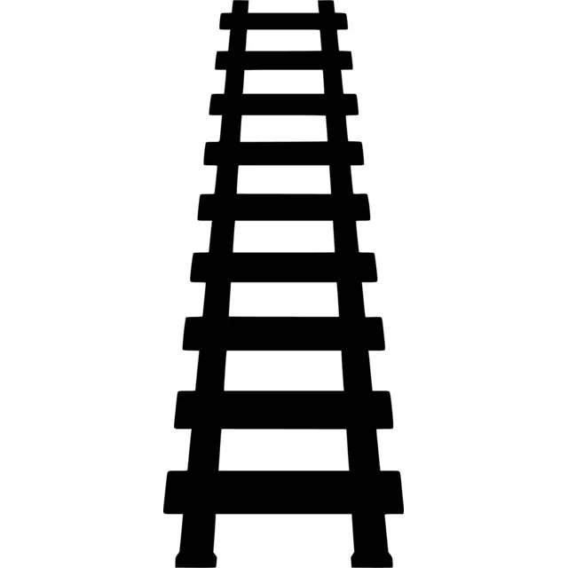 Train Track Silhouette