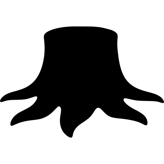 Tree Stump Silhouette