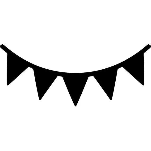 Triangle Bunting Silhouette