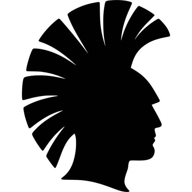 Trojan Head Silhouette