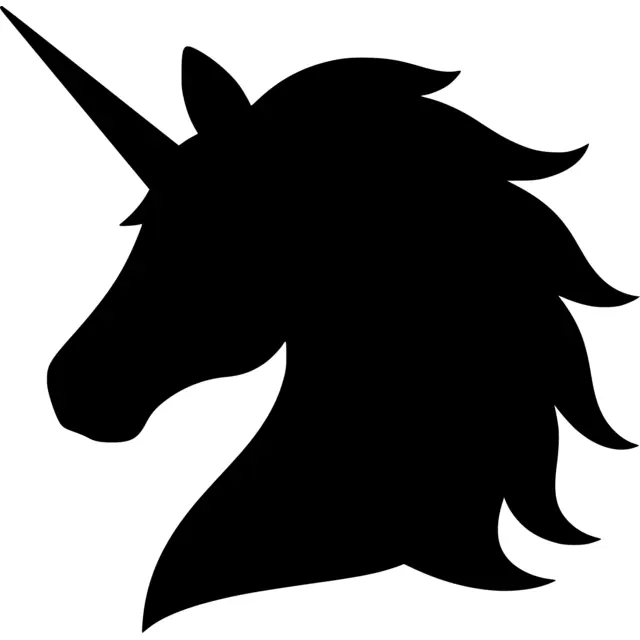 Unicorn Head Silhouette