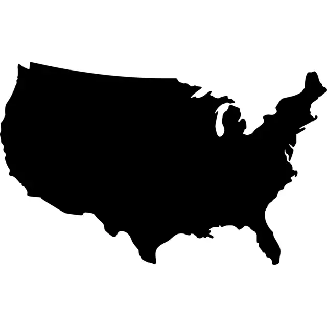 United States Map Silhouette