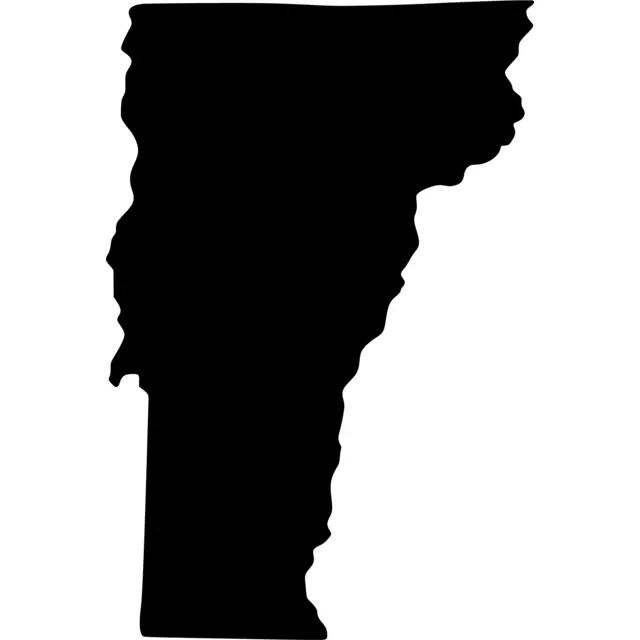 Vermont Map Silhouette