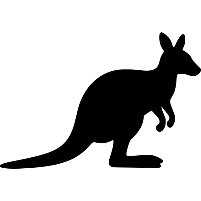 Wallaby Silhouette