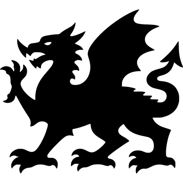 Welsh Dragon Silhouette