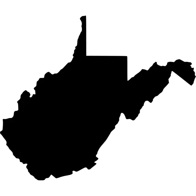 West Virginia Map Silhouette