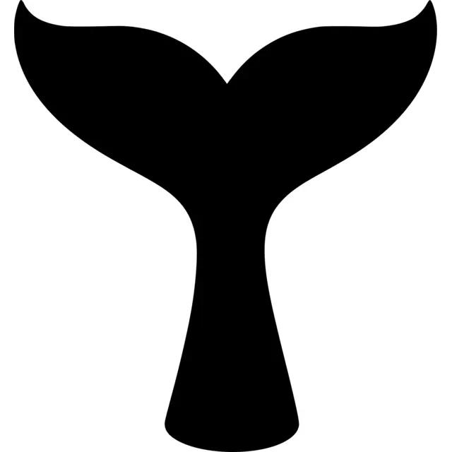 Whale Tail Silhouette