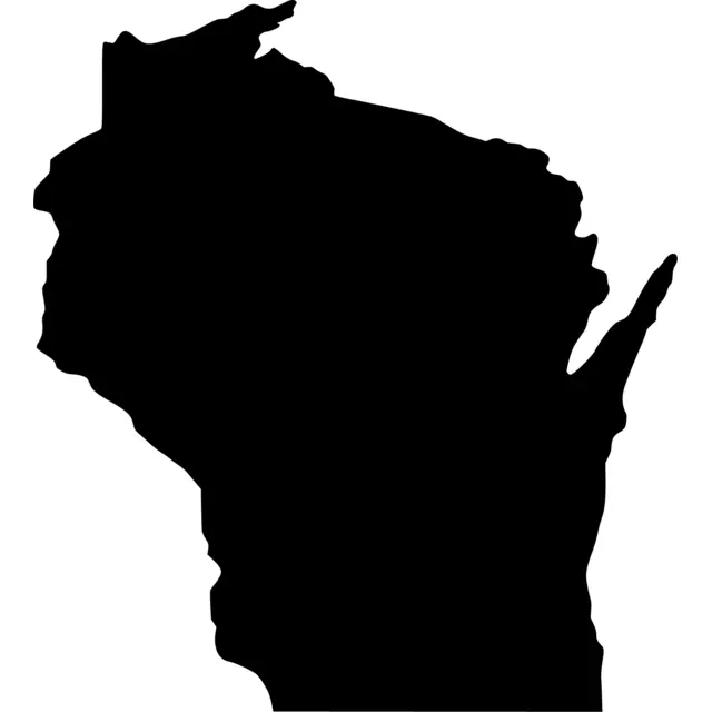 Wisconsin Map Silhouette