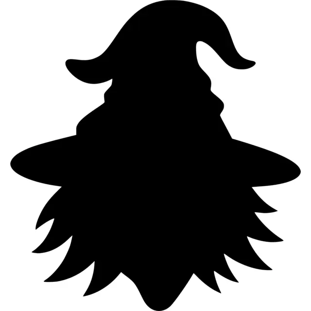 Witch Head Silhouette