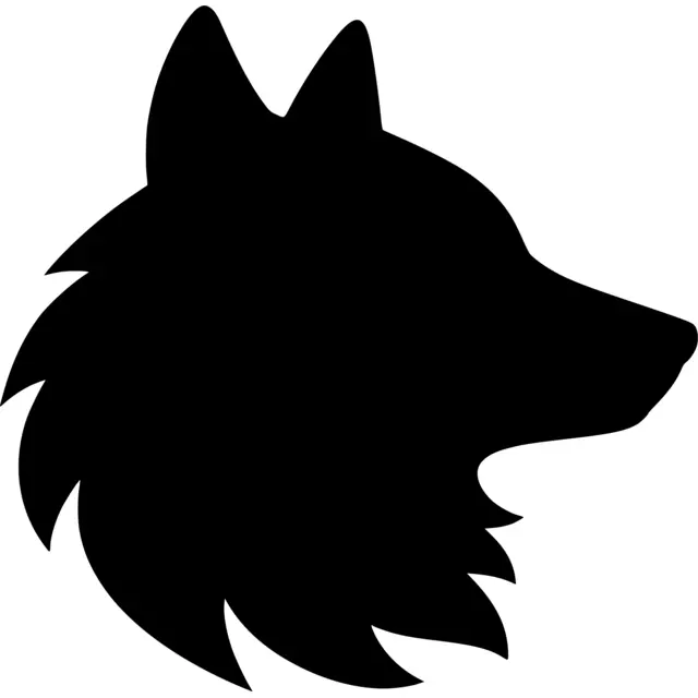Wolf Head Silhouette
