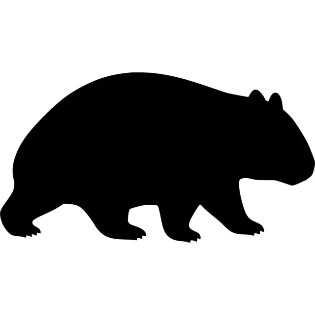 Wombat Silhouette